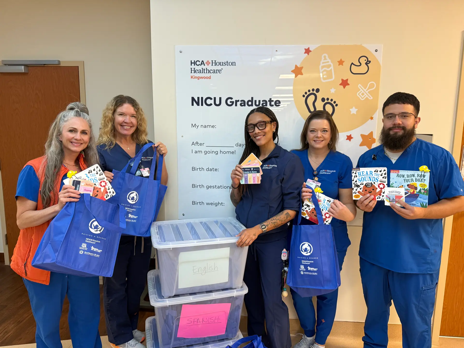 Partnering with Barbara Bush Houston Literacy Foundation HCA Healthcare Kingwood supports early literacy for new families